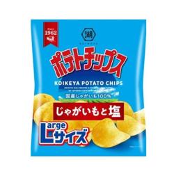 【じゃがいもと塩】コイケヤポテトチップスLサイズ【2026/10/31】