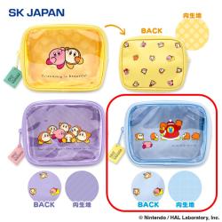 【ブルー】カービィ play with ワドルディ　前面クリアポーチ