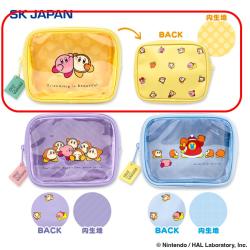 【イエロー】カービィ play with ワドルディ　前面クリアポーチ