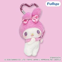 【マイメロディ(ピンク)】チムたん×マイメロディ　おそろいいちごリボンマスコット