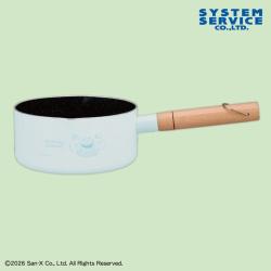 【ブルー】すみっコぐらし　たぬきのまんまるレストラン IH対応ミルクパン