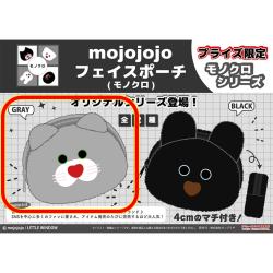 【GRAY】mojojojo　フェイスポーチ（モノクロ）