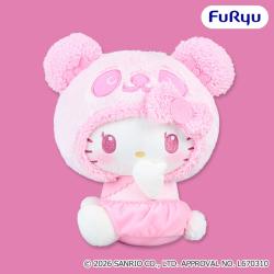 【ピンク】パンダ ハローキティ　もこもこベイビーBIGぬいぐるみ