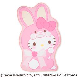 ハローキティ　フェアリーラビット特大ダイカットマット