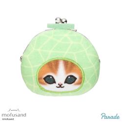 【メロンにゃん】mofusand　フルーツにゃんミニがまぐち