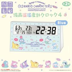 【ブルー】サンリオキャラクターズ　液晶温湿度計クロック4