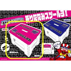 【ピンク】ジャグラー　折りたたみスツール3