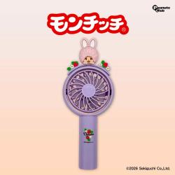 【チムたん】モンチッチ　マスコット付きハンディファン