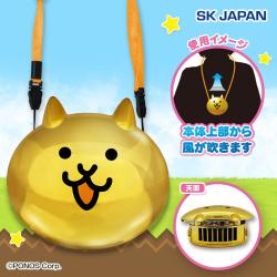 にゃんこ大戦争　メタリックウェアラブルファン（金ネコ）