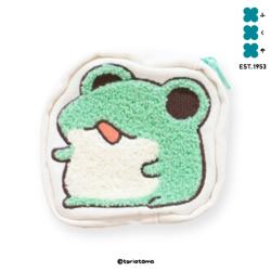 【ぽ】ただのかえるたち　ダイカットポーチ