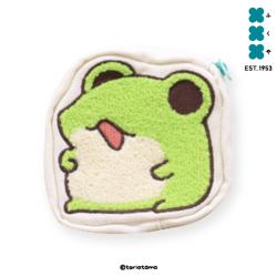 【ぽん】ただのかえるたち　ダイカットポーチ