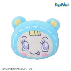 【ブルーベリエちゃん】ナルミヤキャラクターズ　プラチナムザッカフェイスクッション‐ベリエちゃん‐
