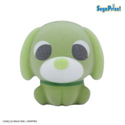 【リョク】お茶犬　もちもちフロッキーマスコット