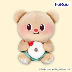【ホワイトチョコ】バターベア　ドーナツもぐもぐBIGぬいぐるみ