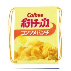 【ポテトチップス コンソメパンチ】Calbee　ナップサック