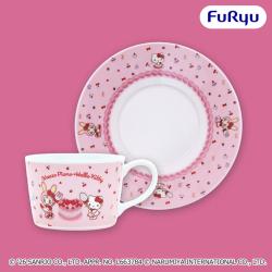 【レッド】Mezzo Piano×Hello Kitty　カップ＆ソーサー