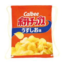 【ポテトチップス うすしお】Calbee　ナップサック