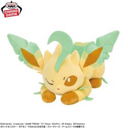 【リーフィア】ポケットモンスター　もふぐっとぬいぐるみ イーブイフレンズ〜ブラッキー・リーフィア〜おひるねver.