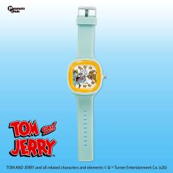 【ブルー】トムとジェリー　シリコンウォッチ アースカラー