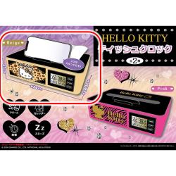 【ベージュ】ハローキティ　ティッシュクロック