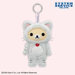 【コリラックマ(はいいろ)】リラックマ　のんびりネコ ふぃぐぬい