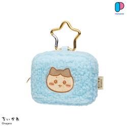 【ハチワレ】ちいかわ　カラビナつきもこもこポーチ