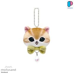 【イエロー】mofusand　ビジューつきおかおマスコット