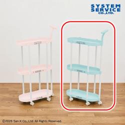 【ブルー】すみっコぐらし　すみっコのおきにいり 取っ手付き3段ワゴン