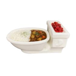 便器の形のカレー皿(洋式)
