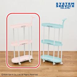 【ピンク】すみっコぐらし　すみっコのおきにいり 取っ手付き3段ワゴン