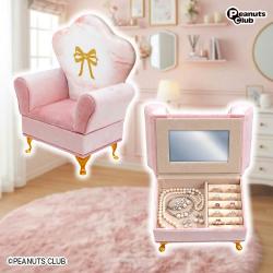 【ピンク】ソファー型アクセサリーBOX