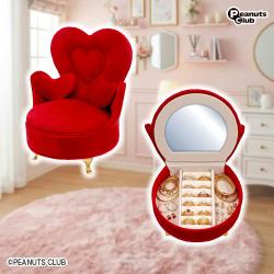 【レッド】ソファー型アクセサリーBOX