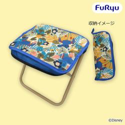 【ブルー】ディズニー スティッチ　折りたたみチェア