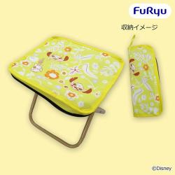 【イエロー】ディズニー スティッチ　折りたたみチェア
