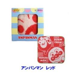 【アンパンマン(レッド)】アンパンマン　ミニタオルBOX入