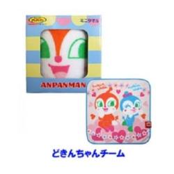 【ドキンちゃんチーム】アンパンマン　ミニタオルBOX入