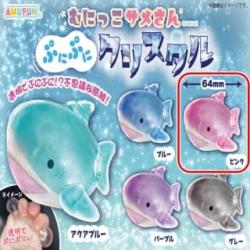 【ピンク】むにっこサメさん　ぷにぷにクリスタル