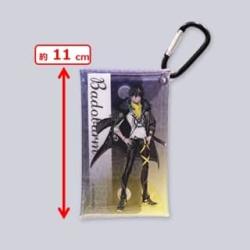 【バドバルマ】フラガリアメモリーズ　カラビナ付きクリアケース～ノワールブーケ～