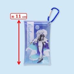 【シエロモート】フラガリアメモリーズ　カラビナ付きクリアケース～ブルーブーケ～