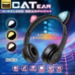 【BLACK】猫耳ワイヤレスヘッドフォン4