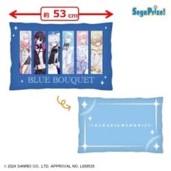 【横デザイン】フラガリアメモリーズ　プレミアムアートクッションBLUE BOUQUET