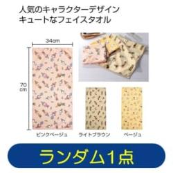 【ランダム発送】ファミリーキャラクター　フェイスタオル