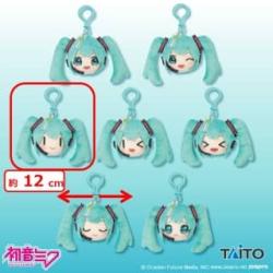 【棒目】初音ミク　チャーム付きフェイスぬいぐるみマスコット