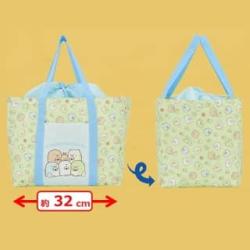 【グリーン】すみっコぐらし　ようこそ！たべもの王国 巾着保冷バッグ