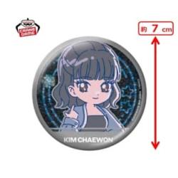 【KIM CHAEWON ～ANTIFRAGILE～】LE SSERAFIM　のすたるぽっぷ ホログラム缶バッジ