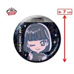 【KIM CHAEWON ～FEARLESS～】LE SSERAFIM　のすたるぽっぷ ホログラム缶バッジ
