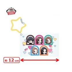 【集合】LE SSERAFIM　きゅるぽっぷん 星型カラビナ付きクリアポーチ