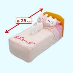 【ピンク】らぶいーず　ベッド型ティッシュBOXカバー