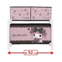 【マイメロディ】マイメロディ♡クロミ　真夜中のメロクロ3ボックス付き収納ケース