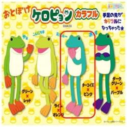 【ターコイズ×ピンク】おとぼけケロピョンカラフルジャンボ